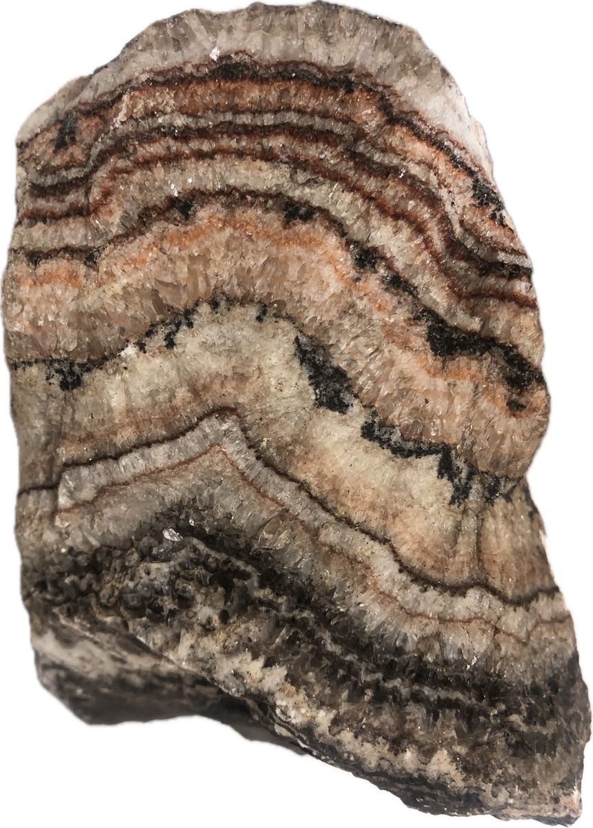 Banded Calcite Onyx Mineral Specimen - Unique Natural Rock Formation Decor