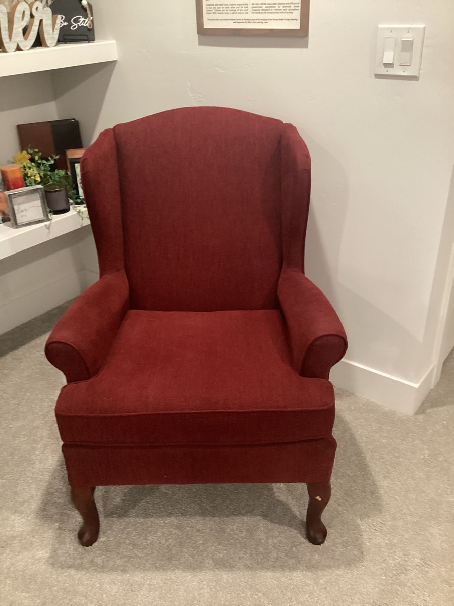 Gorgeous  Red Wingback Chair