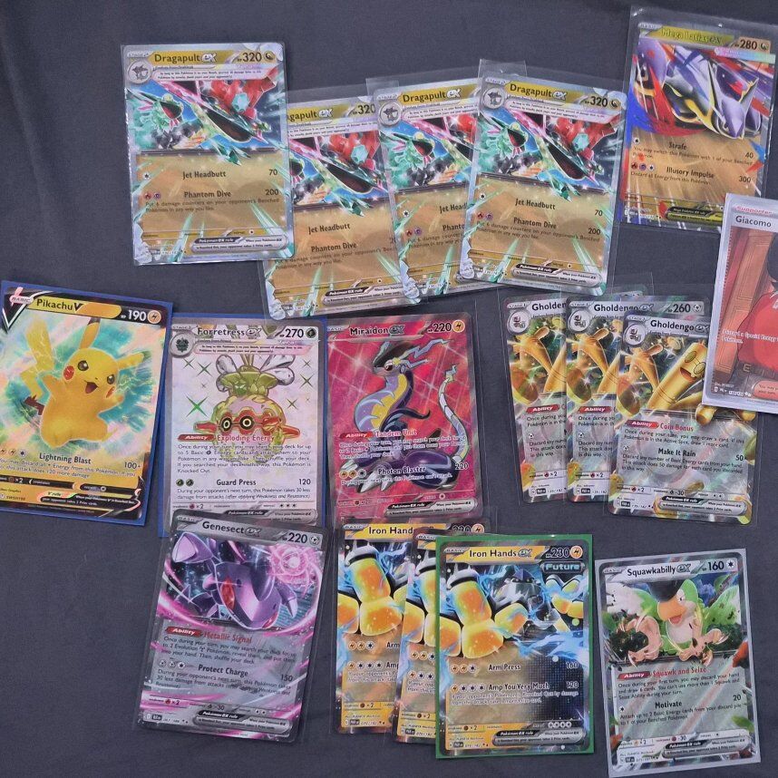 lot of pokemon ex cards individually sleeved NM