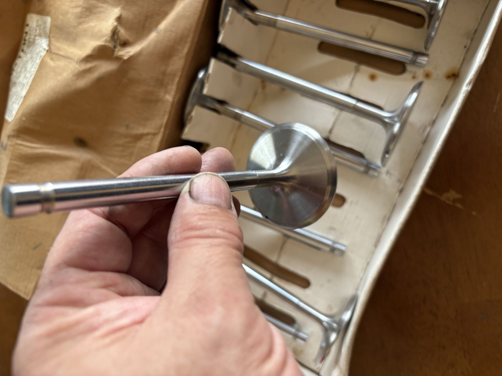Manley SBC 2.10” intake valves.