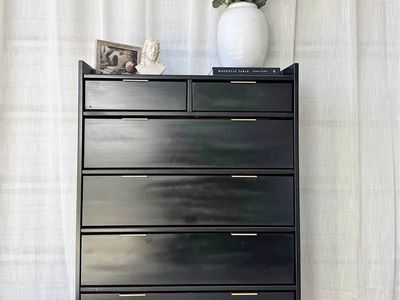 Walker Edison Blythe Mid Modern 6 Drawer Dresser | Modern Style Dresser