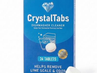 CrystalTabs Dishwasher Cleaner Tablets