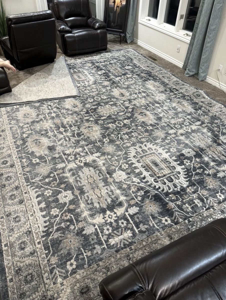 Area Rug - Charlton Home Anniston Navy 11’ 6” x 15'
