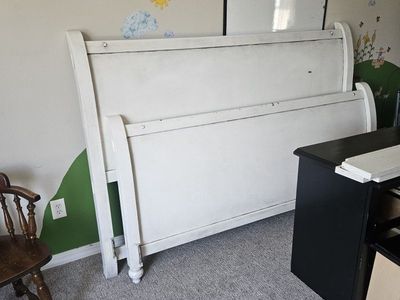 King Size Sleigh Bed Frame - Headboard and Footboard