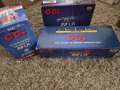 CCI 22LR bulk packs - 1300 rounds total