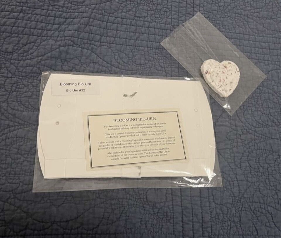 Urn, Biodegradable, for Cremated Remains or Ashes