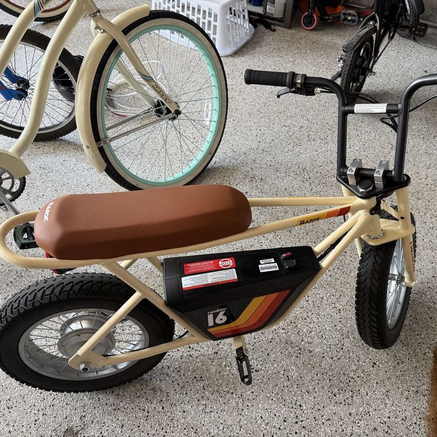 Razor Rambler 16 Electric Mini Bike - Retro Style