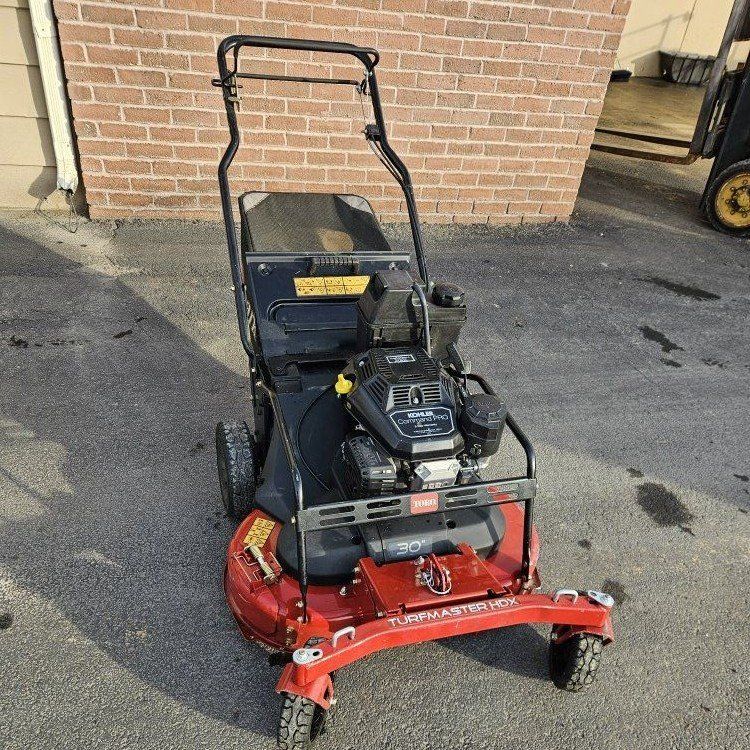 1 toro turfmaster 30" with kohler and swivel wheel