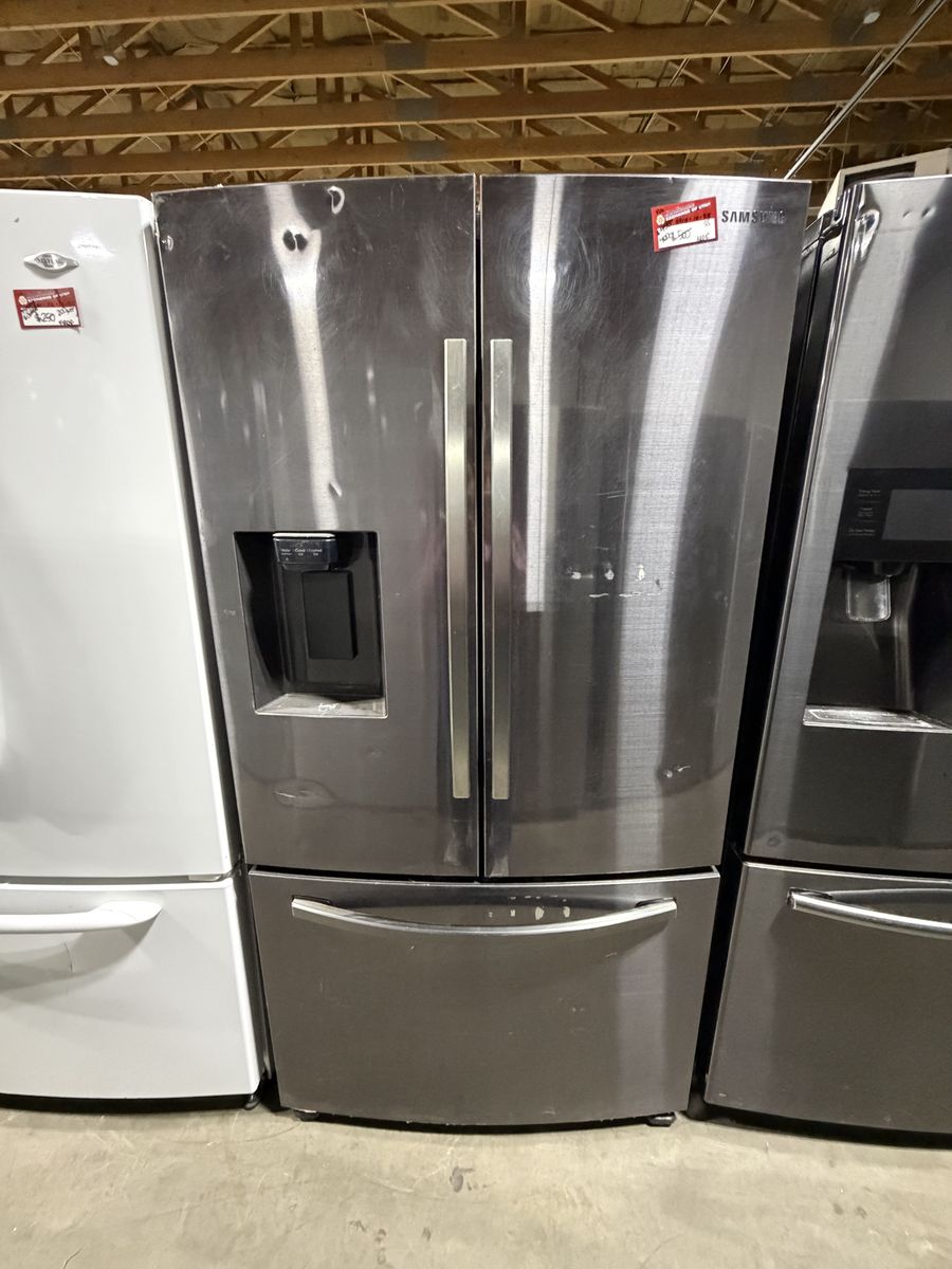 GREAT SAMSUNG BLACK STAINLESS FRENCH DOOR FRIDGE