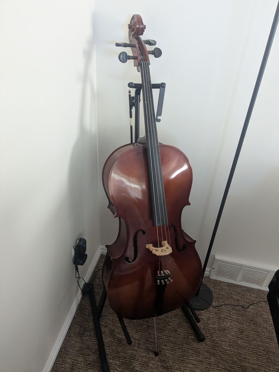 Klaus Mueller Prelude Cello with Soft Case & Stand – Great Student Instrument