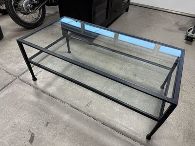 Pottery Barn Tanner Glass Coffee Table