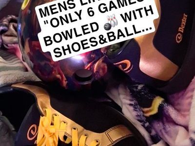 """BOWLING BUNDLE""Ebonite NVS Traxion Reactive Bowling Ball & Dexter Bowling Shoes Bundle