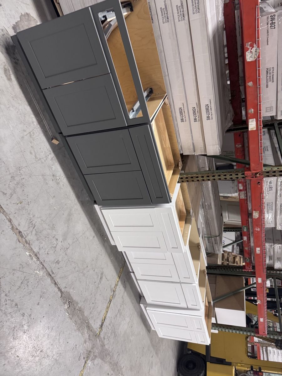 Shaker Gray Cabinet Blowout Sale — Only $100 Each While Supplies Last
