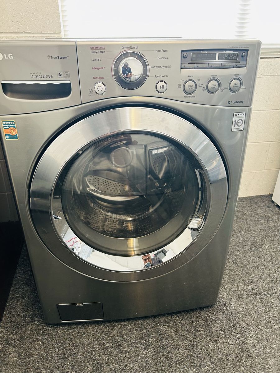 Lg stainless 4.5 cu ft washing machine 