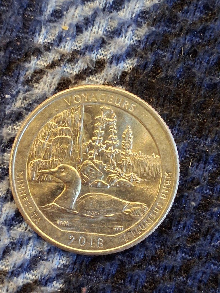 2018 Voyageurs National Park Minnesota Quarter Coin - America the Beautiful Series
