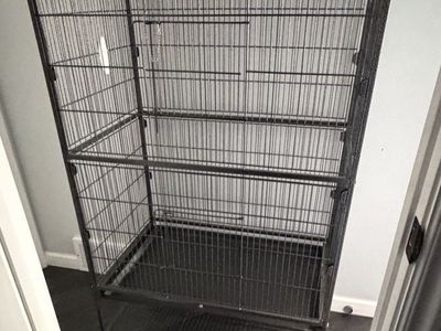 Bird Cage with Storage Shelf