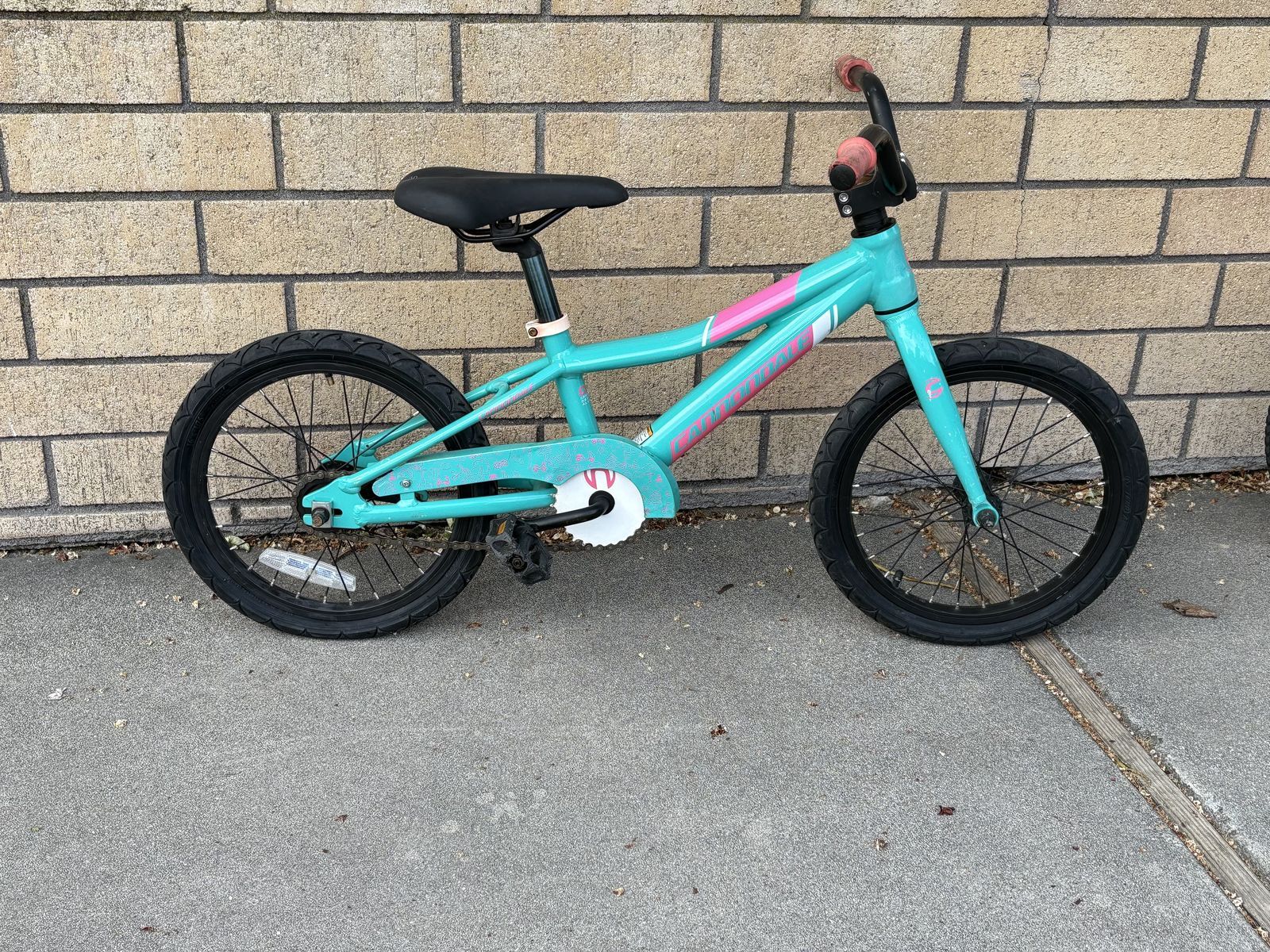 Awesome Cannondale 16” wheel kids bike super light , new seat