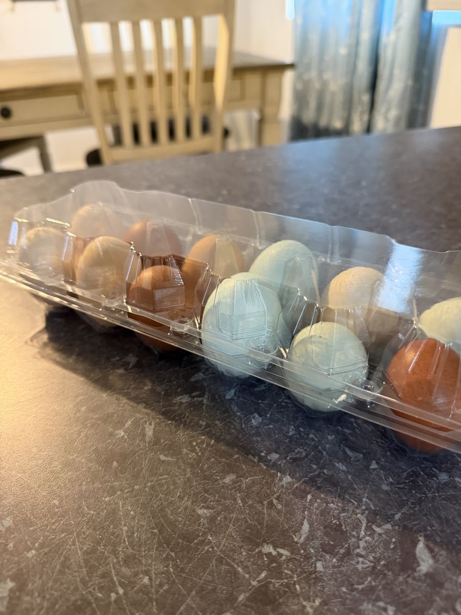 One dozen farm fresh eggs