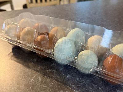 One dozen farm fresh eggs