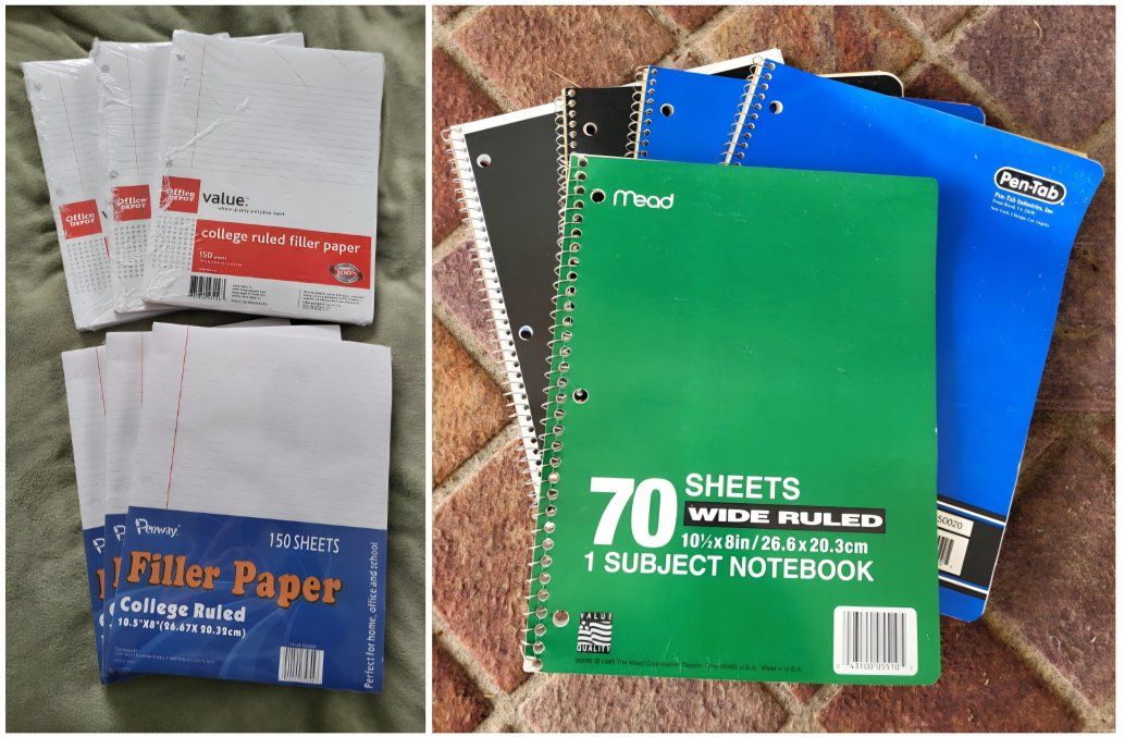 **NEW FILLER PAPER & NOTEBOOKS LOT**