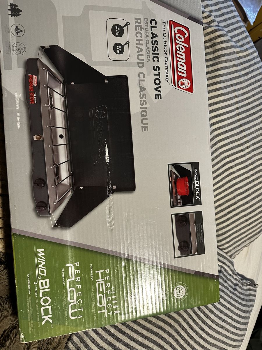 Coleman 2 burner stove NIB