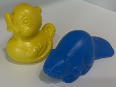 Vintage Gerber Beaver And Duck 1984