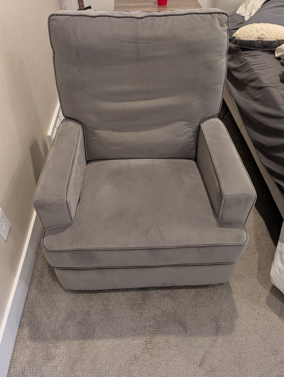 Grey Rocking Swivel Recliner
