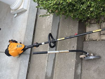 Straight Shaft Poulan Pro 17" Gas String Trimmer with Edger Attachment