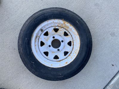 Single 12”x5.3” tire/wheel
