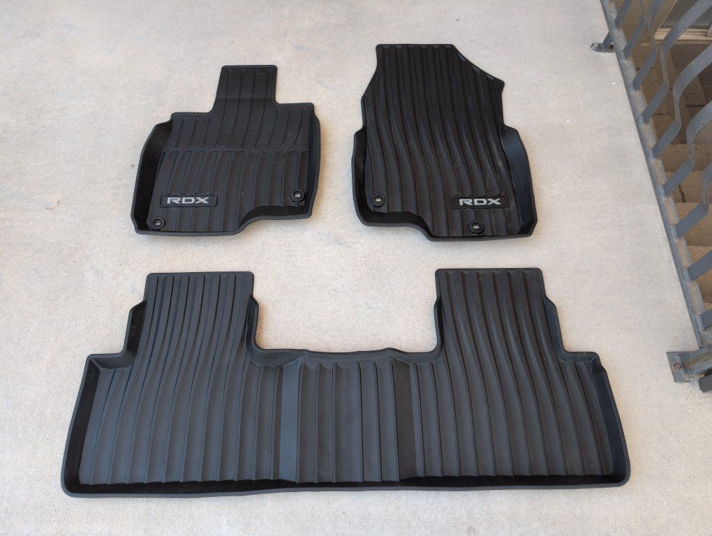 Acura RDX All-Weather Rubber Floor Mats Set - Front & Rear