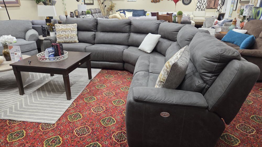 🩶 Large 5-Piece Power Recliner Sectional