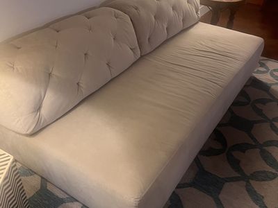 West Elm mid century modern couch