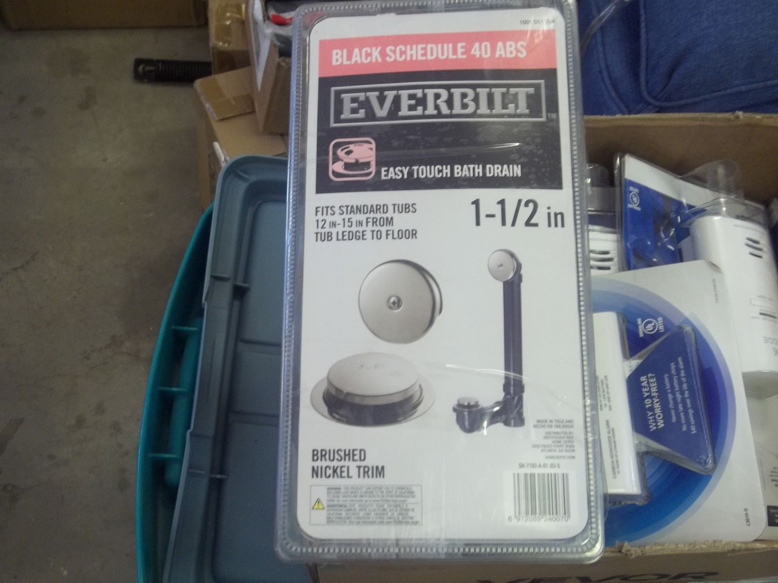 Everbilt Easy Touch Bath Drain