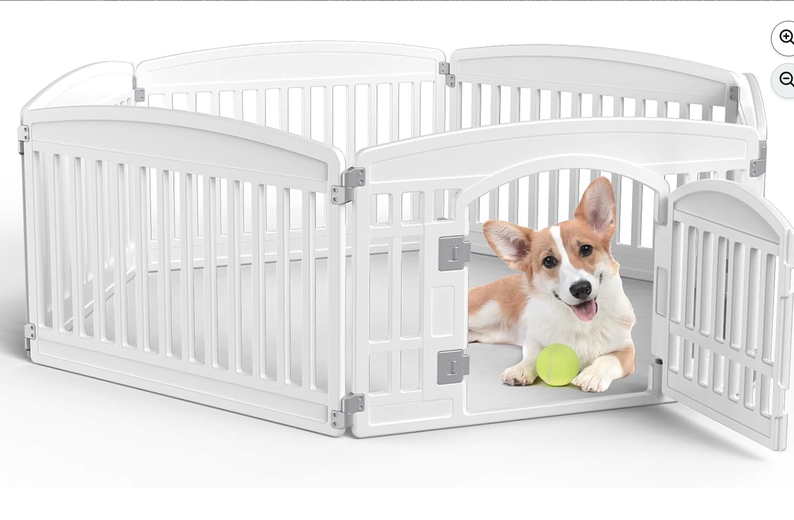 New in Box Dog Playpen 6-Panel, 24IN Puppy Playpen, Stable Dog Play Pen Indoors/Outdoor with Secure Locking Door