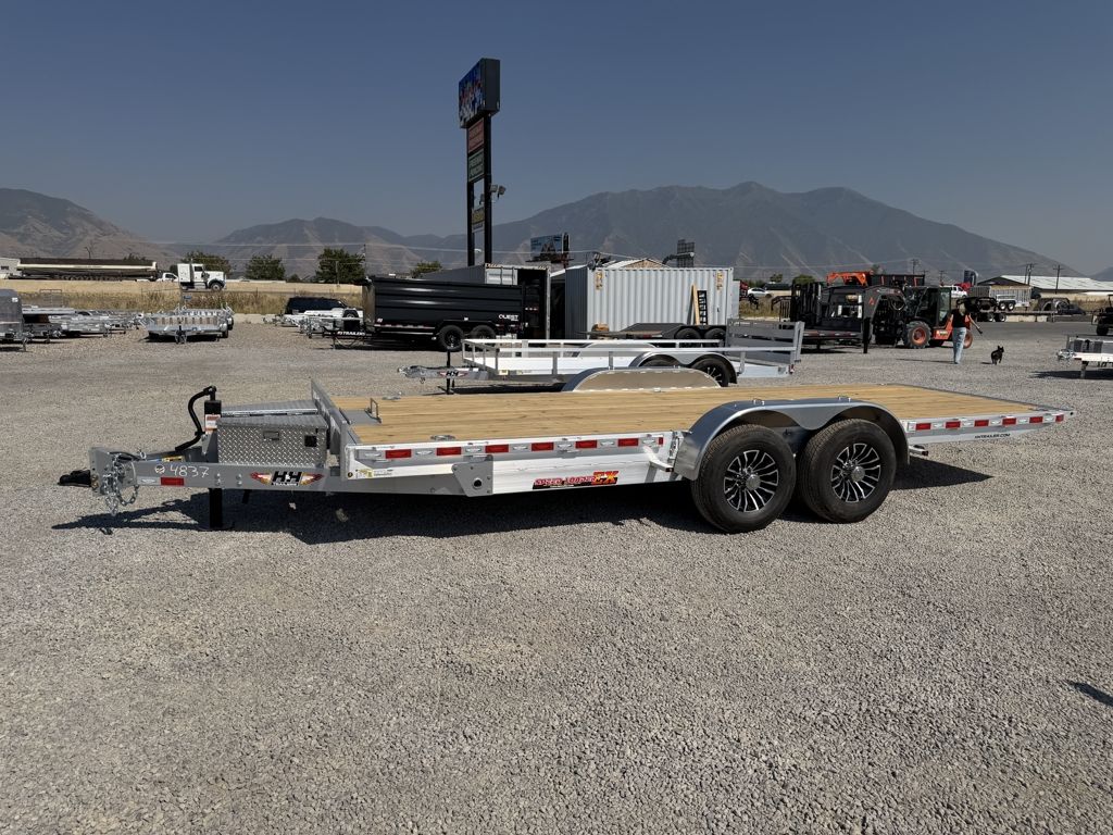 2026 H&H 7x20 Speed Loader 14K Aluminum Tilt Flatbed Car Hauler