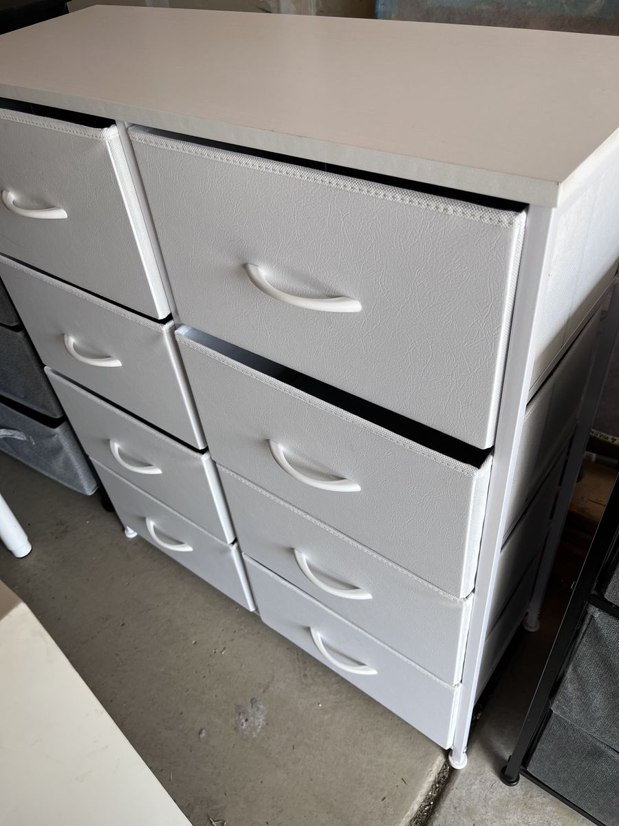 White, 8 drawer organizer