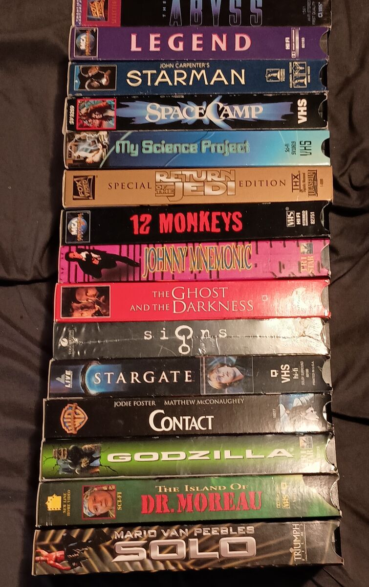 Sci Fi VHS tape lot. 15 tapes