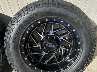 Moto Metal Wheels with Milestar Patagonia M/T Tires Set of 4 20x10 8x6.5