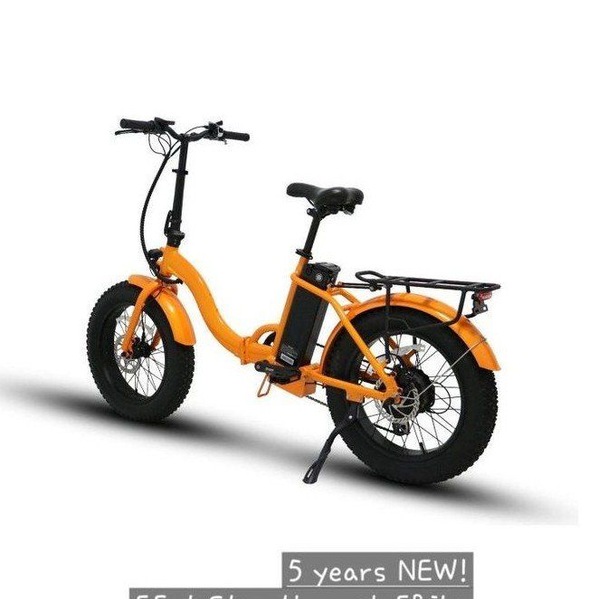 2021 Orange EBIKE Eunorau E-FAT-STEP through 20" fat tire folding design 40 m. range