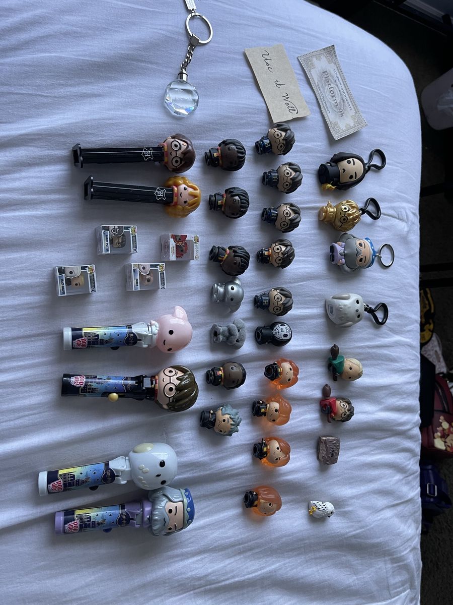 Harry Potter Mystery Figures, Pez Dispensers, Keychains & Mini Funko Lot