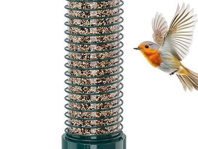 NEW Squirrel Proof Bird Feeder, Metal Bird Feeders for Outdoors Hanging, 3.6LB Large Seeds Capacity