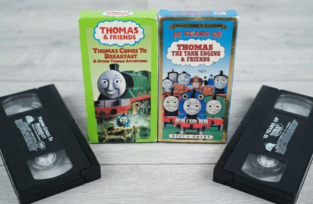 2 x Thomas the Tank Engine & Friends VHS Tapes - Collectible Set of 2 w/ OG slip covers! [1999, 2000]