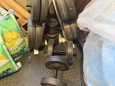 Adjustable Dumbbell Set with Weight Plates and Stand