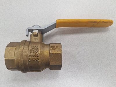 1 1/4" Brass Ball Valve