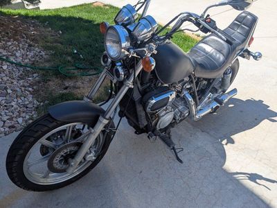Kawasaki Vulcan 500 Cruiser Motorcycle, Black, Used