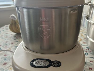 Bear Brand Automatic Dough Mixer & Fermenter - Stainless Steel 304 Bowl, Mix & Ferment Functions