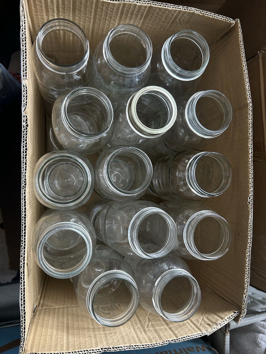 $10 a dozen Ball and Kerr Quart size Regular  mouth Canning Jars.