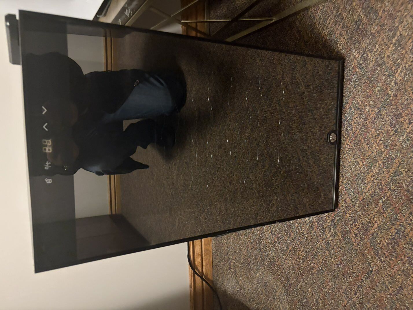 Black Mini Fridge with Glass Door