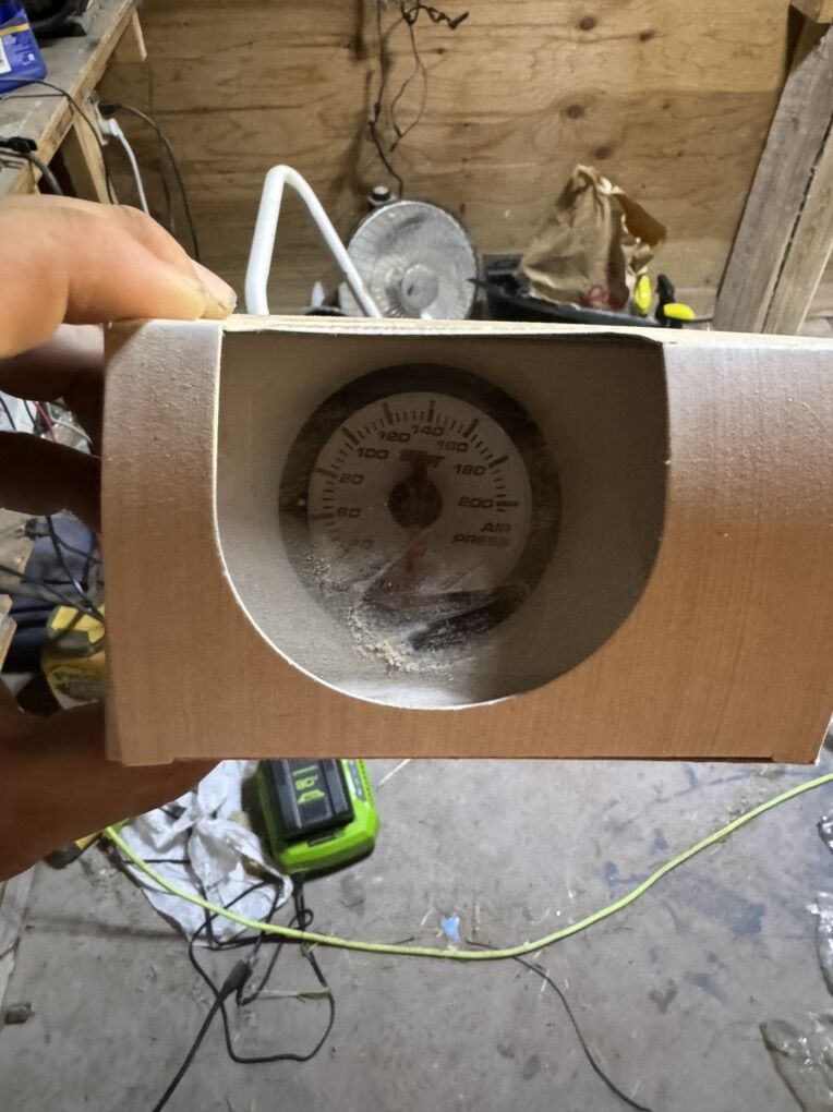 GlowShift 0-200 Psi Singke Air Gauge