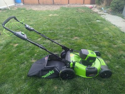 Green works push mower